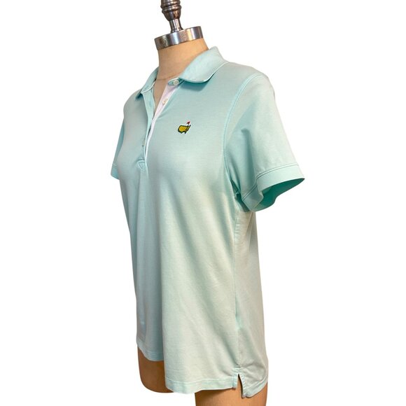 Magnolia Lane Masters Golf Polo Shirt Aqua Augusta National Medium - Picture 2 of 5